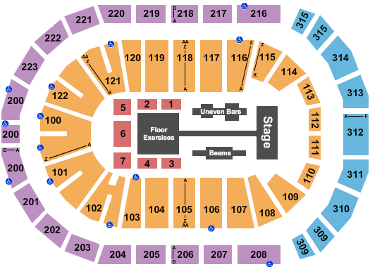 Gas South Arena Gold Over America Tour Seating Chart